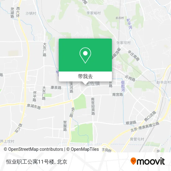 恒业职工公寓11号楼地图