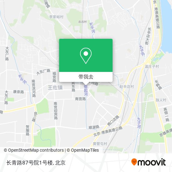 长青路87号院1号楼地图