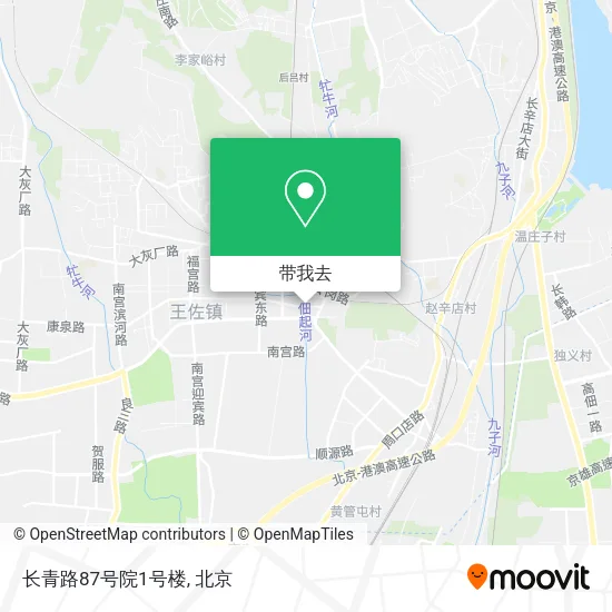 长青路87号院1号楼地图