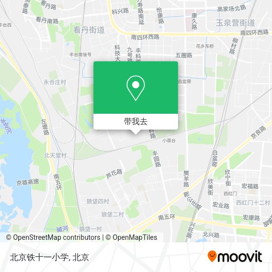 北京铁十一小学地图