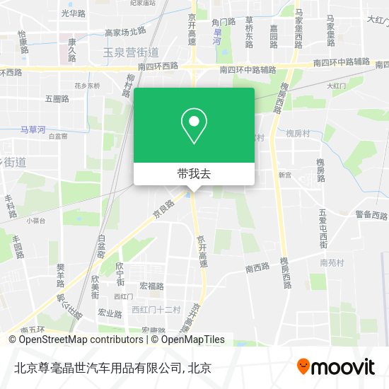 北京尊毫晶世汽车用品有限公司地图