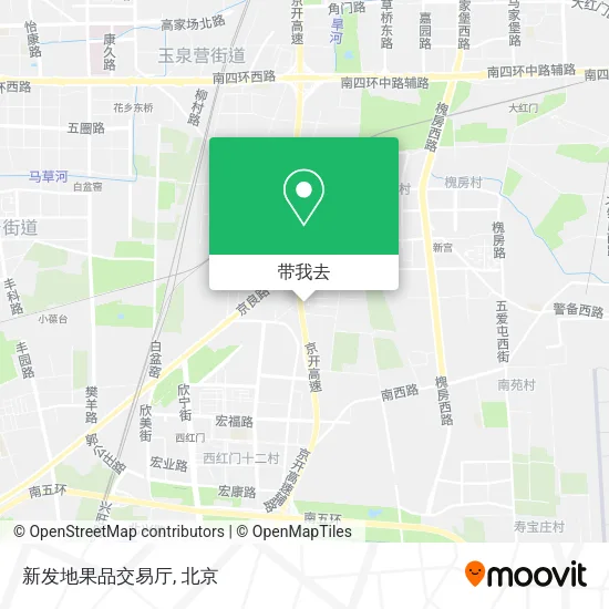 新发地果品交易厅地图