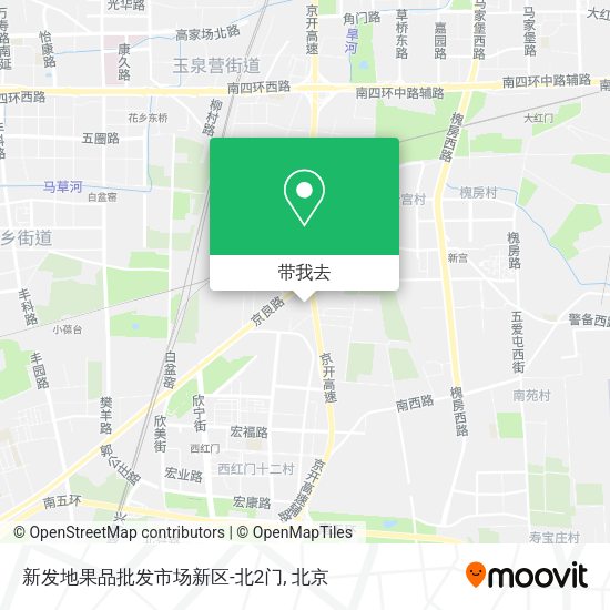 新发地果品批发市场新区-北2门地图