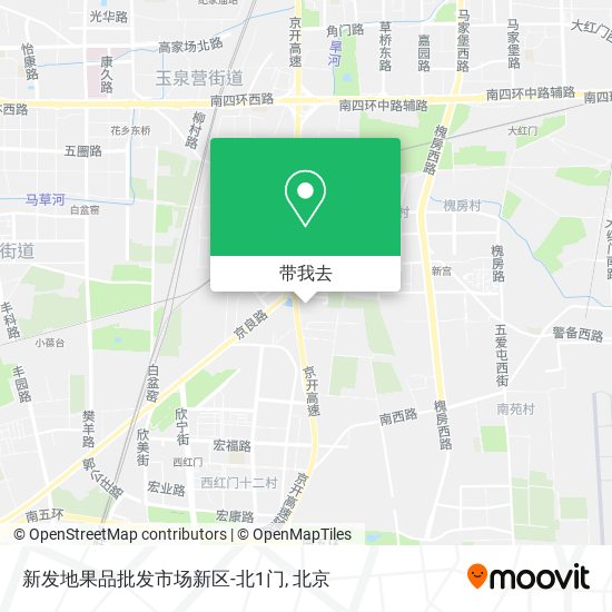 新发地果品批发市场新区-北1门地图