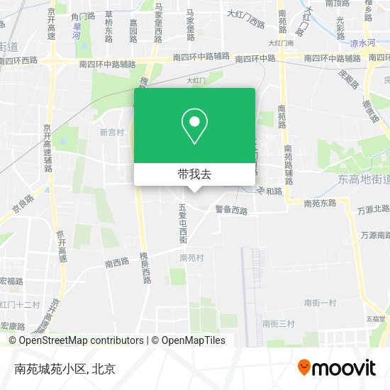 南苑城苑小区地图