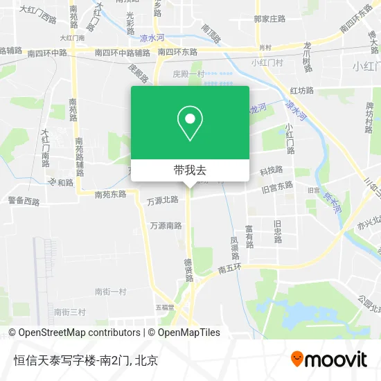 恒信天泰写字楼-南2门地图