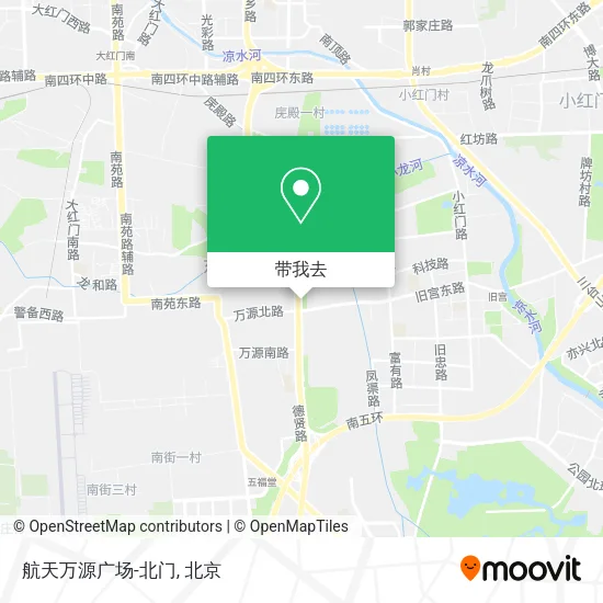 航天万源广场-北门地图