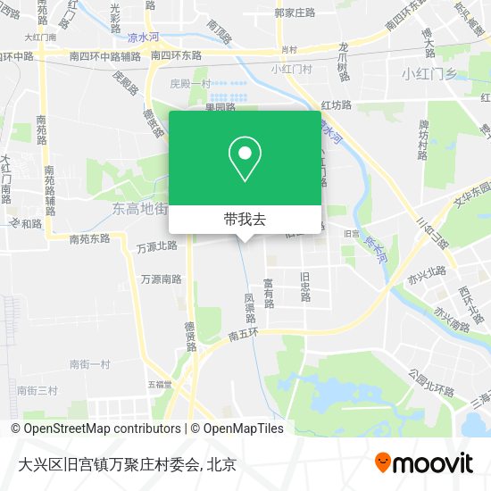 大兴区旧宫镇万聚庄村委会地图