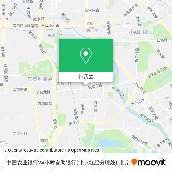 中国农业银行24小时自助银行(北京红星分理处)地图
