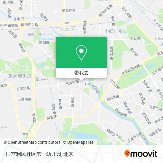 旧宫利民社区第一幼儿园地图