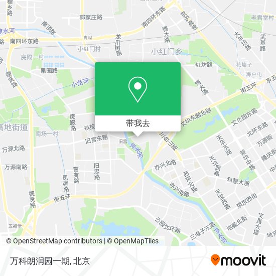 万科朗润园一期地图