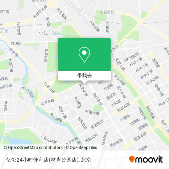 亿邻24小时便利店(林肯公园店)地图