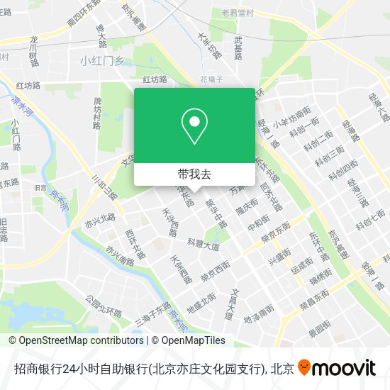 招商银行24小时自助银行(北京亦庄文化园支行)地图