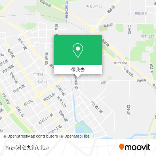特步(科创九街)地图