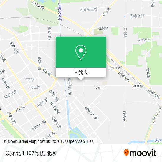 次渠北里137号楼地图