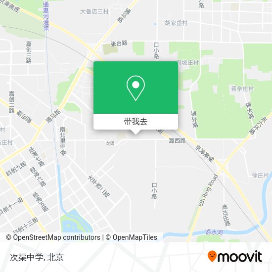 次渠中学地图