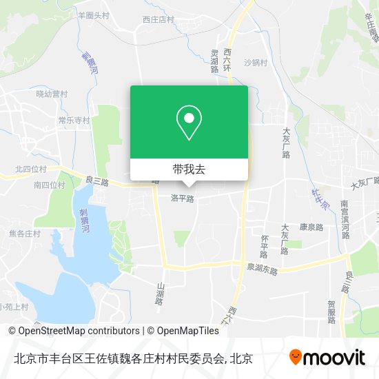北京市丰台区王佐镇魏各庄村村民委员会地图