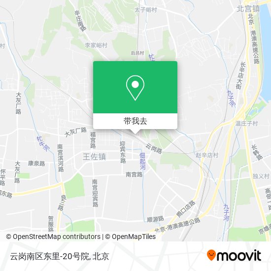 云岗南区东里-20号院地图