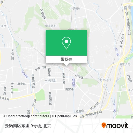云岗南区东里-9号楼地图