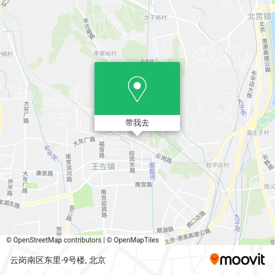 云岗南区东里-9号楼地图