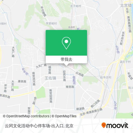 云冈文化活动中心停车场-出入口地图