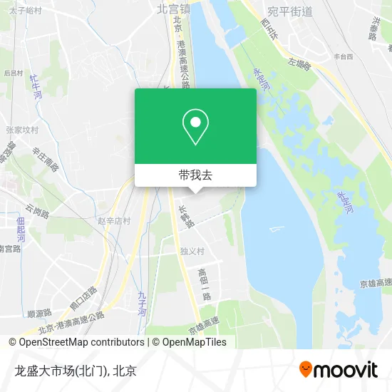 龙盛大市场(北门)地图