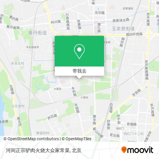 河间正宗驴肉火烧大众家常菜地图
