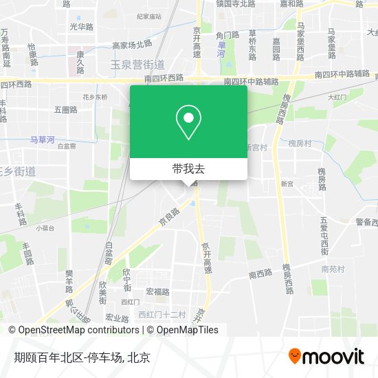 期颐百年北区-停车场地图
