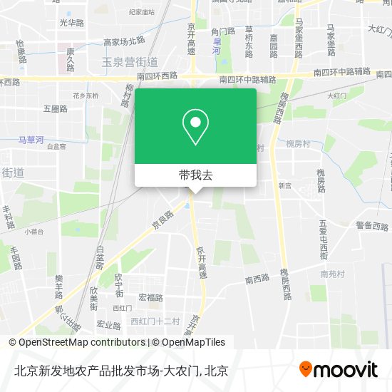 北京新发地农产品批发市场-大农门地图