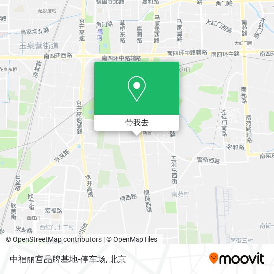 中福丽宫品牌基地-停车场地图