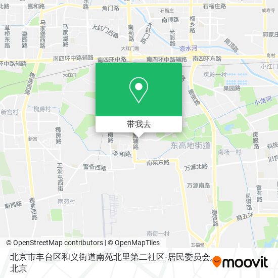 北京市丰台区和义街道南苑北里第二社区-居民委员会地图