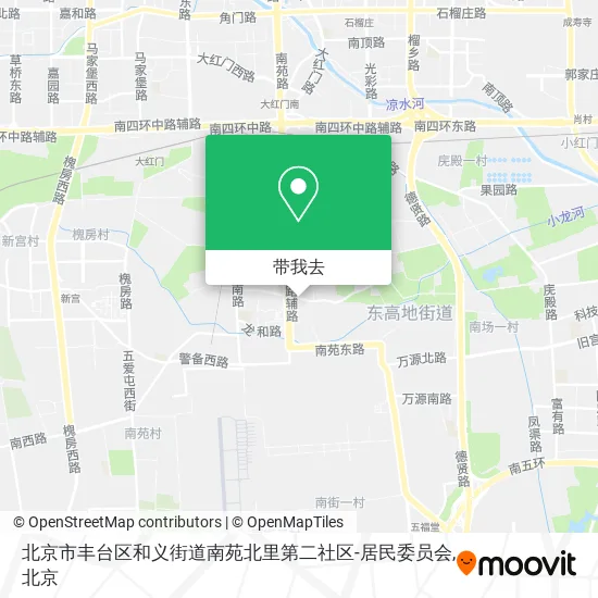 北京市丰台区和义街道南苑北里第二社区-居民委员会地图
