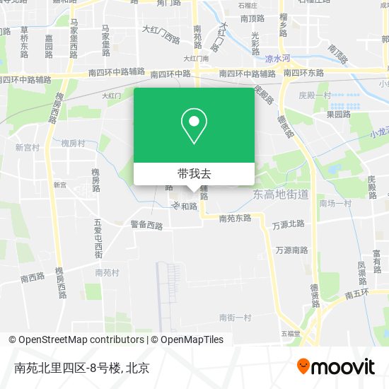 南苑北里四区-8号楼地图