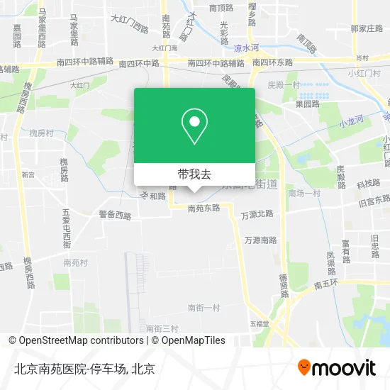 北京南苑医院-停车场地图