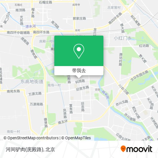 河间驴肉(庑殿路)地图