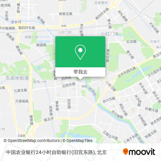 中国农业银行24小时自助银行(旧宫东路)地图