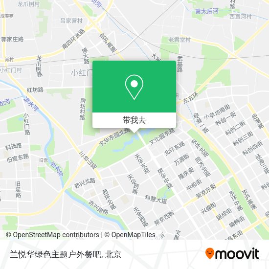 兰悦华绿色主题户外餐吧地图