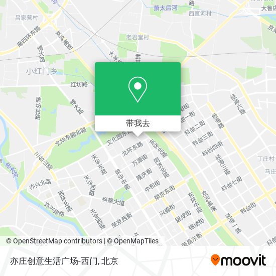 亦庄创意生活广场-西门地图