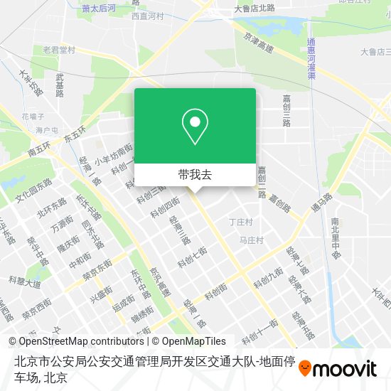 北京市公安局公安交通管理局开发区交通大队-地面停车场地图