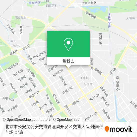 北京市公安局公安交通管理局开发区交通大队-地面停车场地图