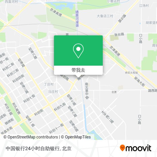 中国银行24小时自助银行地图