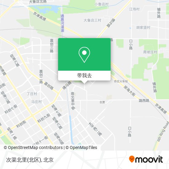 次渠北里(北区)地图