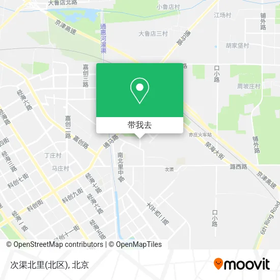 次渠北里(北区)地图