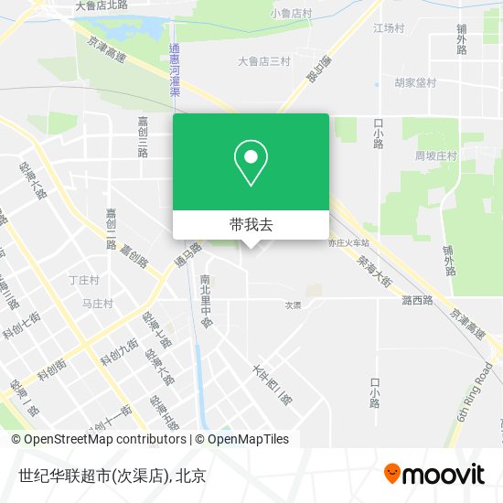 世纪华联超市(次渠店)地图