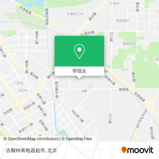 吉顺钟表电器超市地图