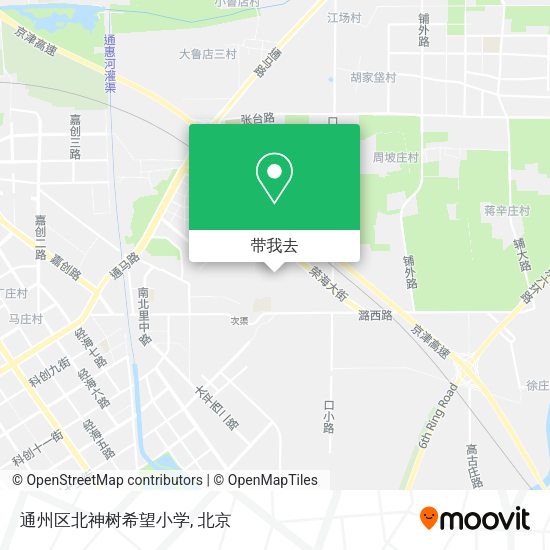 通州区北神树希望小学地图