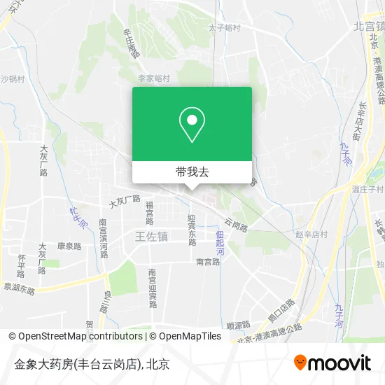 金象大药房(丰台云岗店)地图