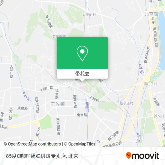 85度C咖啡蛋糕烘焙专卖店地图