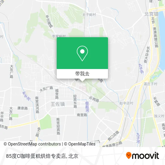 85度C咖啡蛋糕烘焙专卖店地图