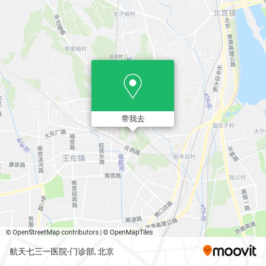 航天七三一医院-门诊部地图
